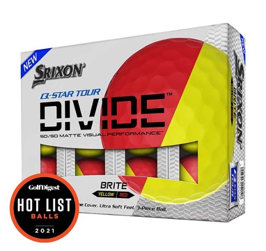 TimeForGolf - Srixon ball Q-STAR tour divide 21 3-plášťový 3ks žluto červená