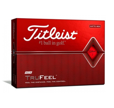 TimeForGolf - Titleist ball TruFeel Red (červené) 3ks 2-plášťový