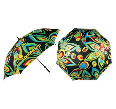 TimeForGolf - Loudmouth deštník UV protect Black Shagadelic 64"