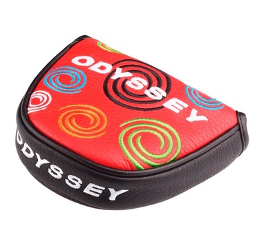 TimeForGolf - Odyssey headcover SWIRL limitovaná edice Mallet červený