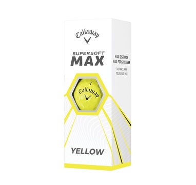 TimeForGolf - Callaway balls Supersoft MAX 21 Yellow (žluté) 2-plášťové 3ks