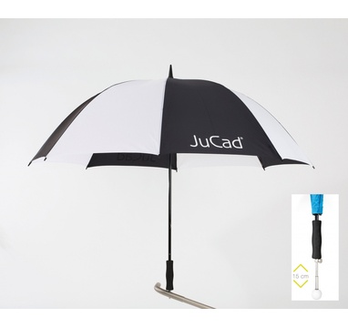 TimeForGolf - JuCad deštník Telescopic černo bílý