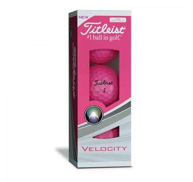 TimeForGolf - Titleist ball Velocity Pink (růžové) 2018 3ks