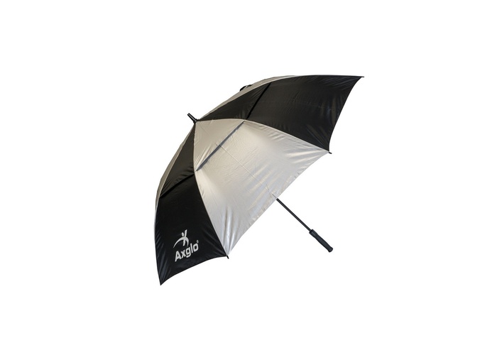TimeForGolf - AXGLO Tri-360 V2 golfový deštník Auto Open 68" Silver / Black