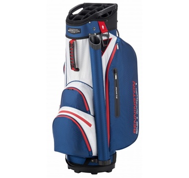 TimeForGolf - Bennington Cart Bag DOJO 14 Water Resistant Navy / White / Red