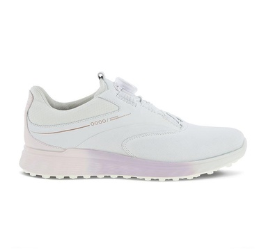 TimeForGolf - Ecco dámské golfové boty S-Three BOA bílá růžová