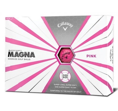 TimeForGolf - Callaway balls Supersoft Magna Pink (růžový) 2-plášťový 3ks