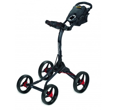 TimeForGolf - Ruční čtyřkolový golfový vozík Bag Boy QUAD XL Black/Red