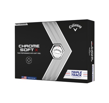 TimeForGolf - Callaway golfové míčky Chrome Soft TRIPLE TRACK X 22 4-plášťové 12ks