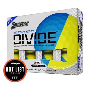 TimeForGolf - Srixon ball Q-STAR tour divide 21 3-plášťový 3ks žluto modrá