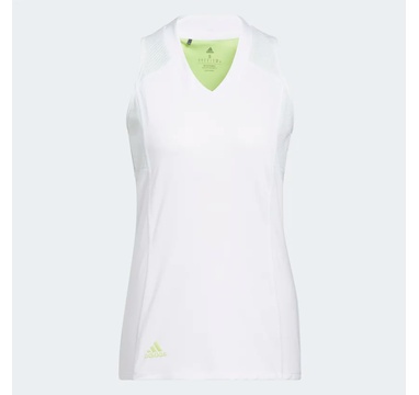 TimeForGolf - Adidas W polo HEAT.RDY SLEEVELESS bílé S