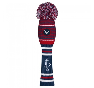 TimeForGolf - Callaway headcover Pom Pom dřevo tmavě modro červený