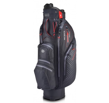TimeForGolf - Bennington Cart Bag Sport QO 9 Lite Waterproof Black/red pro hole nadměrné délky (+5cm)
