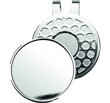TimeForGolf - Longridge markovátko s clipem stříbrné Deluxe Cap Clip nad Ball Marker - Silver