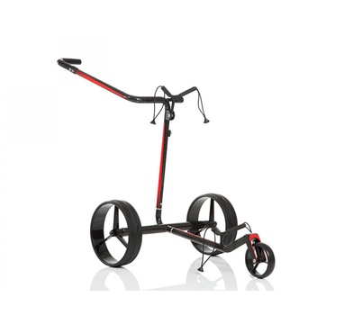 TimeForGolf - JuCad vozík elektrický Carbon Travel 2.0 black-red (černo-červený)