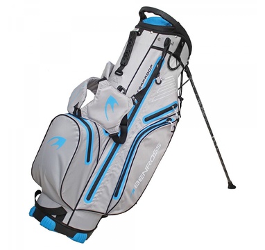 TimeForGolf - Benross bag stand HTX Comp Waterproof stříbrno modrý