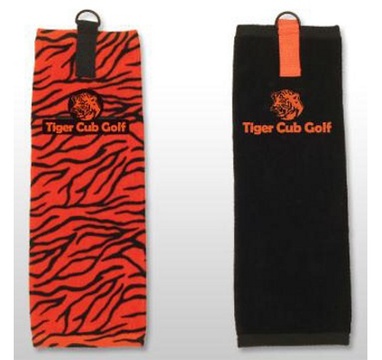 TimeForGolf - Tiger Cub ručník, černý
