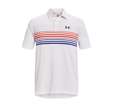 TimeForGolf - Under Armour pánské polo tričko Playoff 2.0 bílo modro červené XL