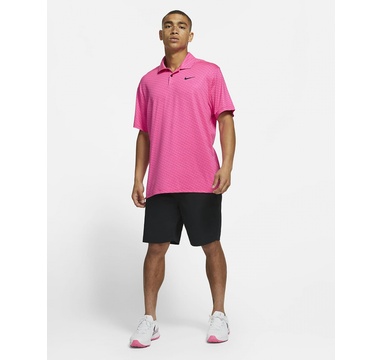 TimeForGolf - Nike polo Dry Vapor Stripe - růžové