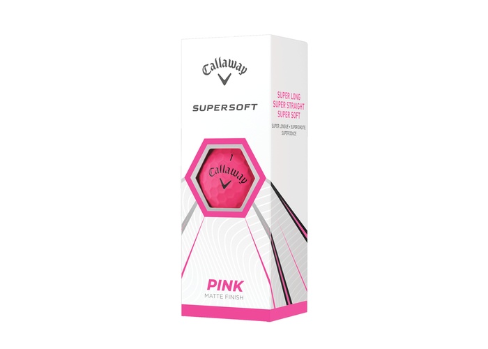 TimeForGolf - Callaway balls Supersoft 21 Pink (růžový) 2-plášťový 12ks