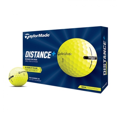 TimeForGolf - TaylorMade balls Distance+ Yellow (žluté) 2-plášťový 3ks