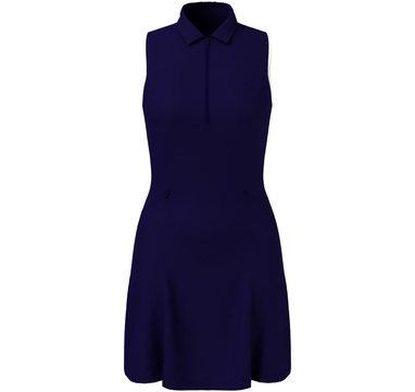 TimeForGolf - Callaway šaty Racer Back Flounce modré