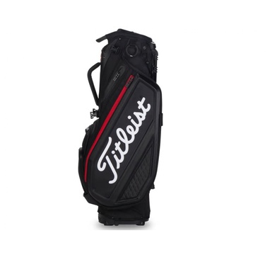TimeForGolf - Titleist bag stand Jet Black černo bílo červený
