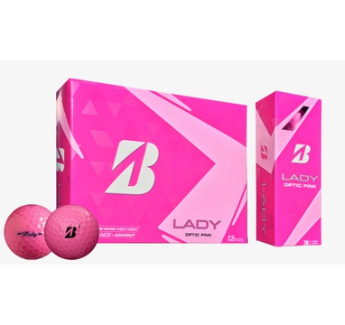TimeForGolf - Bridgestone W balls Lady Pink "B" (růžové) 2-plášťové bílé 3ks